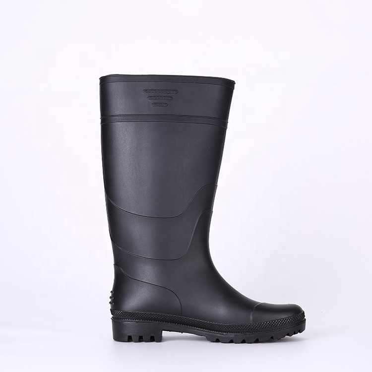 Factory Direct Sales Steel Toe Anti-smashing Waterproof Oil-resistant Acid-base Rain Boots Men PVC Gum Boots