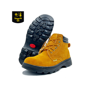 Construction Freezer Men and Women Steel Toe Safety Shoes Waterproof Leather Warm Winter Safety Work Boots