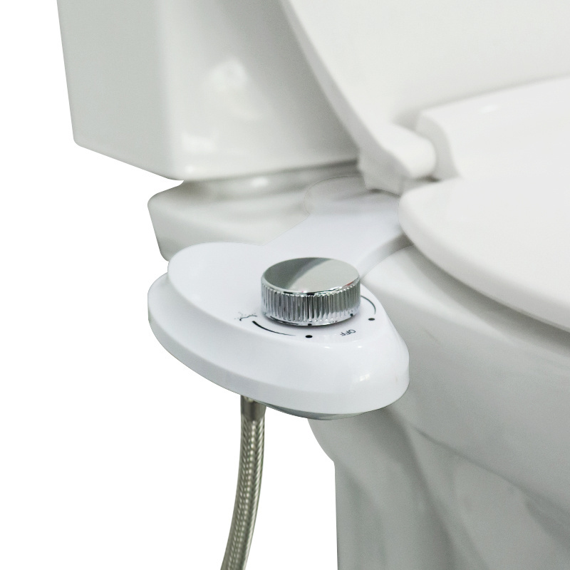 Ultra-Slim Non Electric Cold Water Bidet Fresh Water Pressure Adjustable Manual Dual Nozzles Bidet