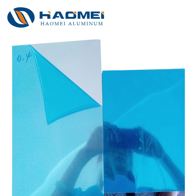 Haomei gold silver polished embossed mirror aluminium reflective sheets 95% Reflectivity