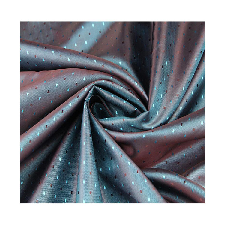 cheap price color change 100% polyester taffeta  cation silk two tone lining fabric