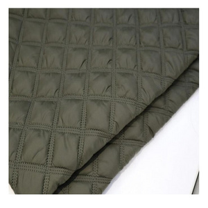 2020 fashion quilted double-side nylon quilting fabric with soft polyester padding for winter coat