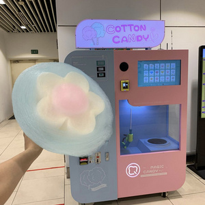 fully automatic cotton candy making commercial vending machine candy cotton