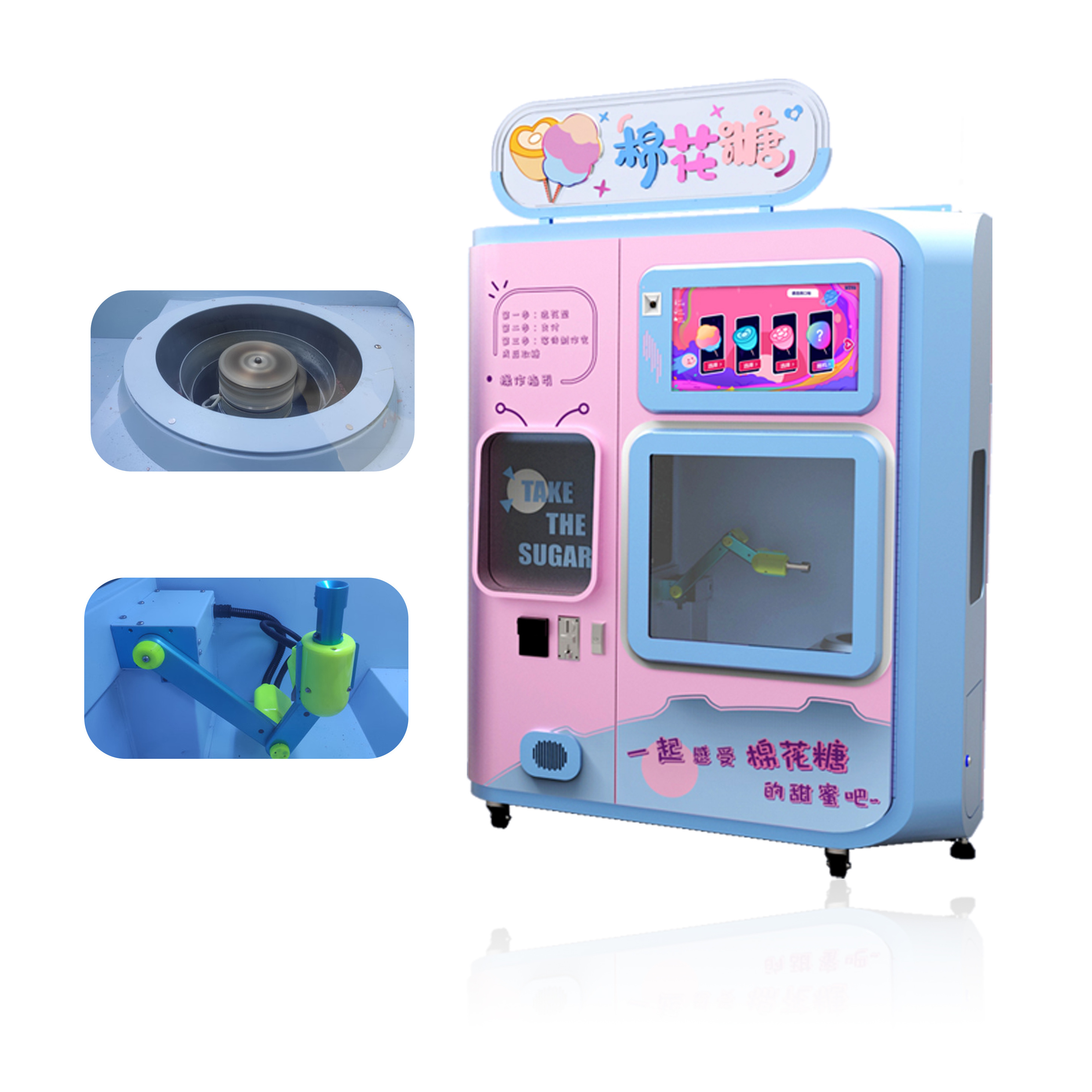 Factory Direct High Quality Convenience Store Marshmallow Cotton Candy Commercial Vending Machine For Business