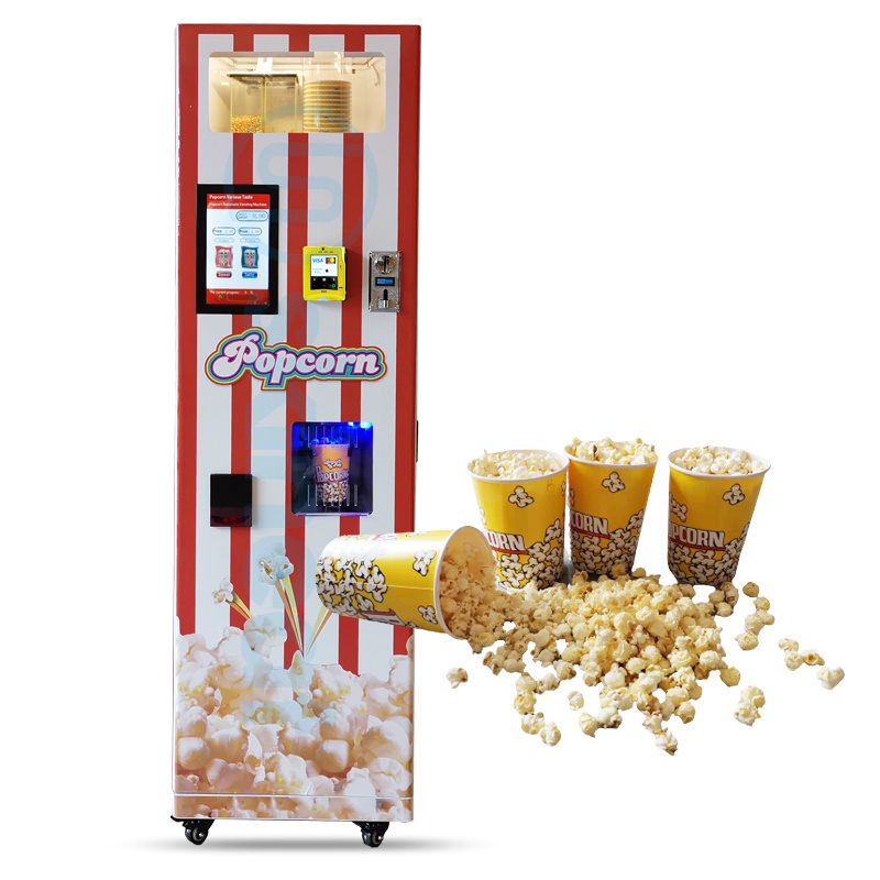 Large Capacity Automatic Industrial Commercial Ball Shape Popcorn Vending Machine