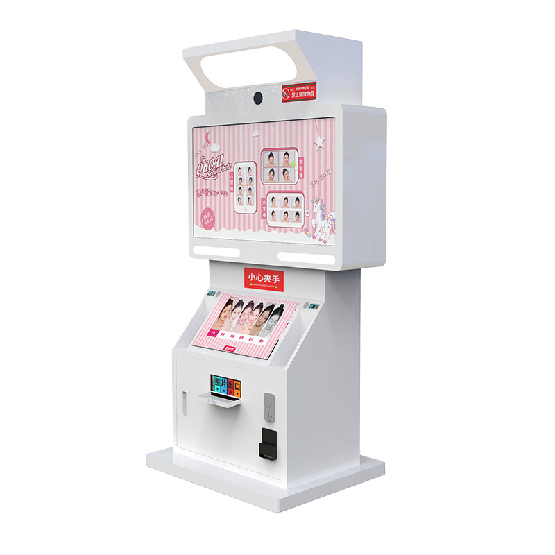 photo booth vending machine    photo booth kiosk with printer and camera