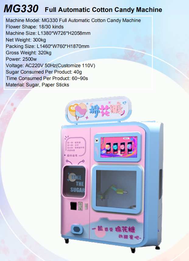 Commercial Chinese Cotton Candy  Large High Professional Digital Payment Vending Machines Candy Floss Cotton Maker Machine