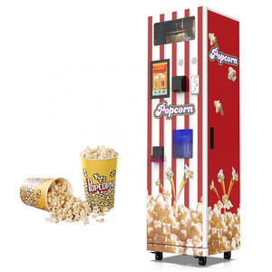 Industrial Popcorn Making Machine  Cinema High Definition Smart Touch Screen Coin Operated Vending Machine