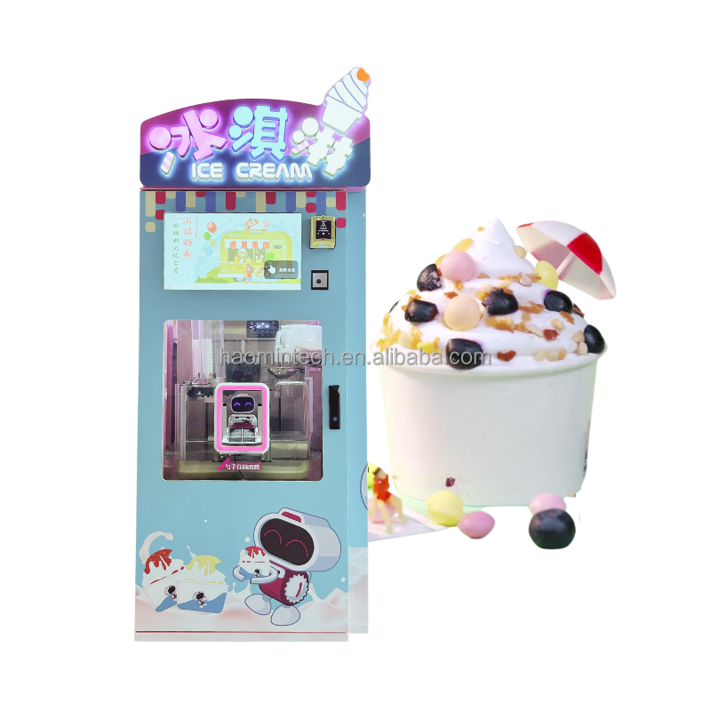 Commercial Liquid Nitrogen Flat Pan Fried Ice Cream Machine Soft Ice Cream Machine For Sale