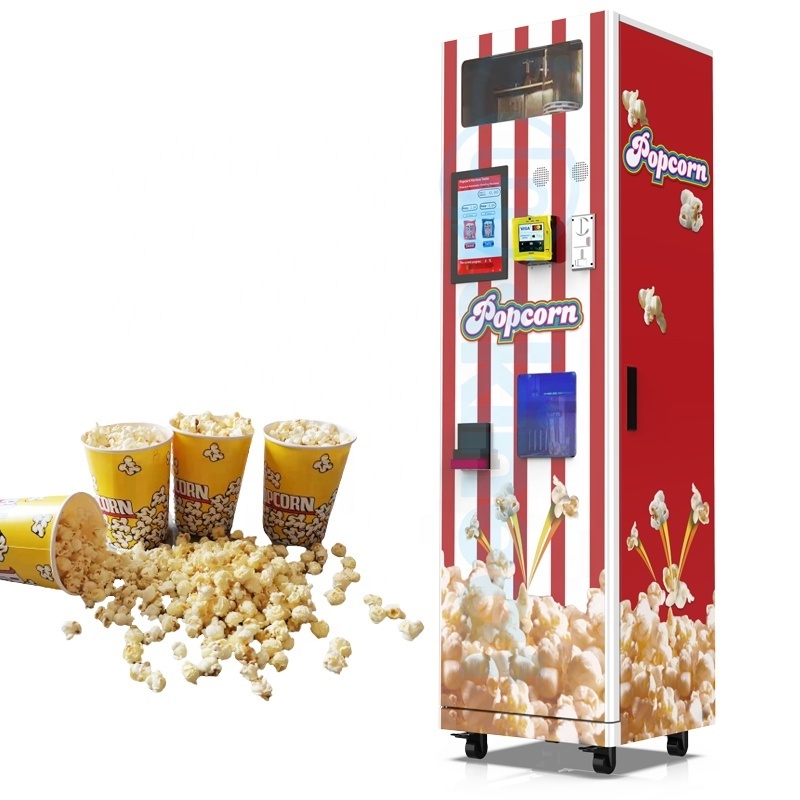 Hot Sale  Popular Design Automatic Popcorn Vending Machine Food Vending