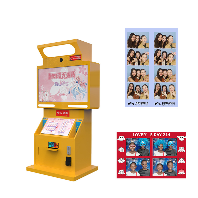 Photo Booth Kiosks with Fancy and Colorful Custom-made Props