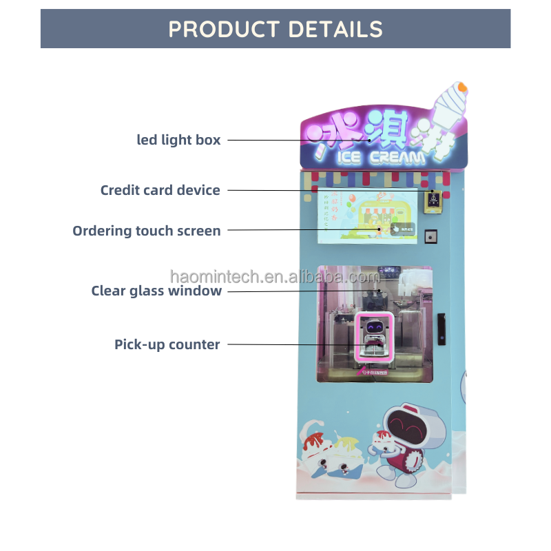 Fully Automatic Ice Cream Machine 24 hours service Good For Business