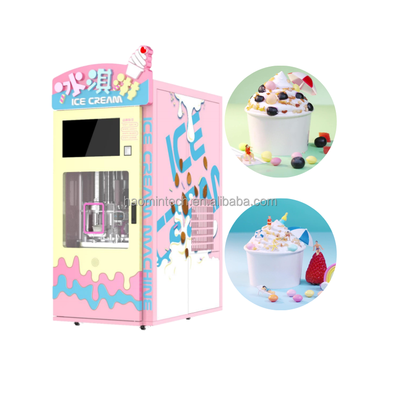 Commercial Liquid Nitrogen Flat Pan Fried Ice Cream Machine Soft Ice Cream Machine For Sale