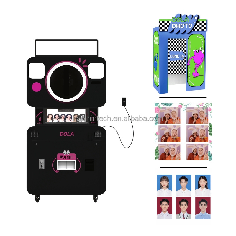 2023 Newest Vogue Mirror Photo Booth Selfie Magic Mirror Photo Booth Touch Screen Mirror Photo Booth With Camera And Printer