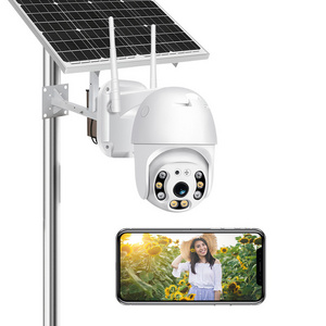 4G With Sim Card Lte Ptz 4K Solar Panel Wireless Car Ip Camera Outdoor Surveillance Outdoor Cctv Camera