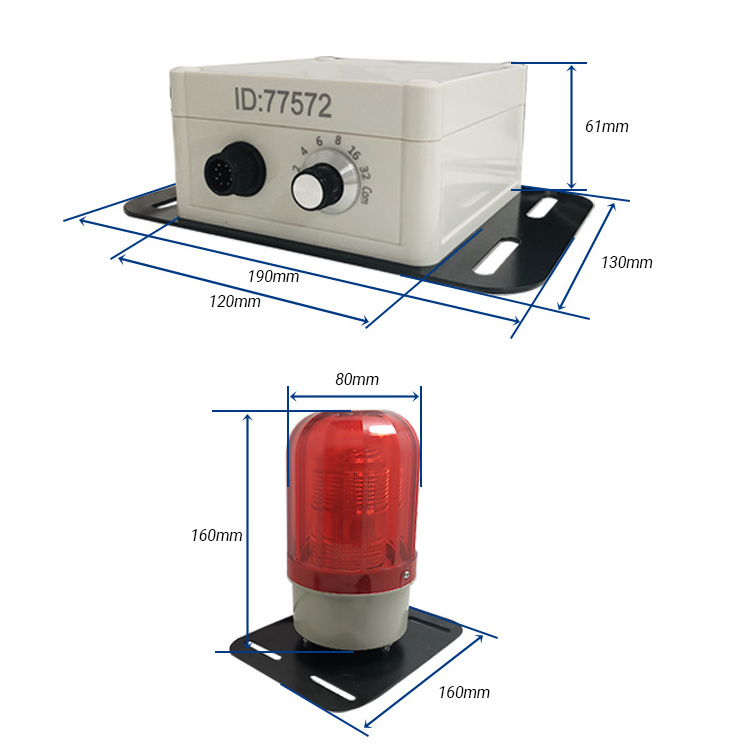 CareDrive outdoor UWB position radar detection proximity warning alert system for construction vehicles