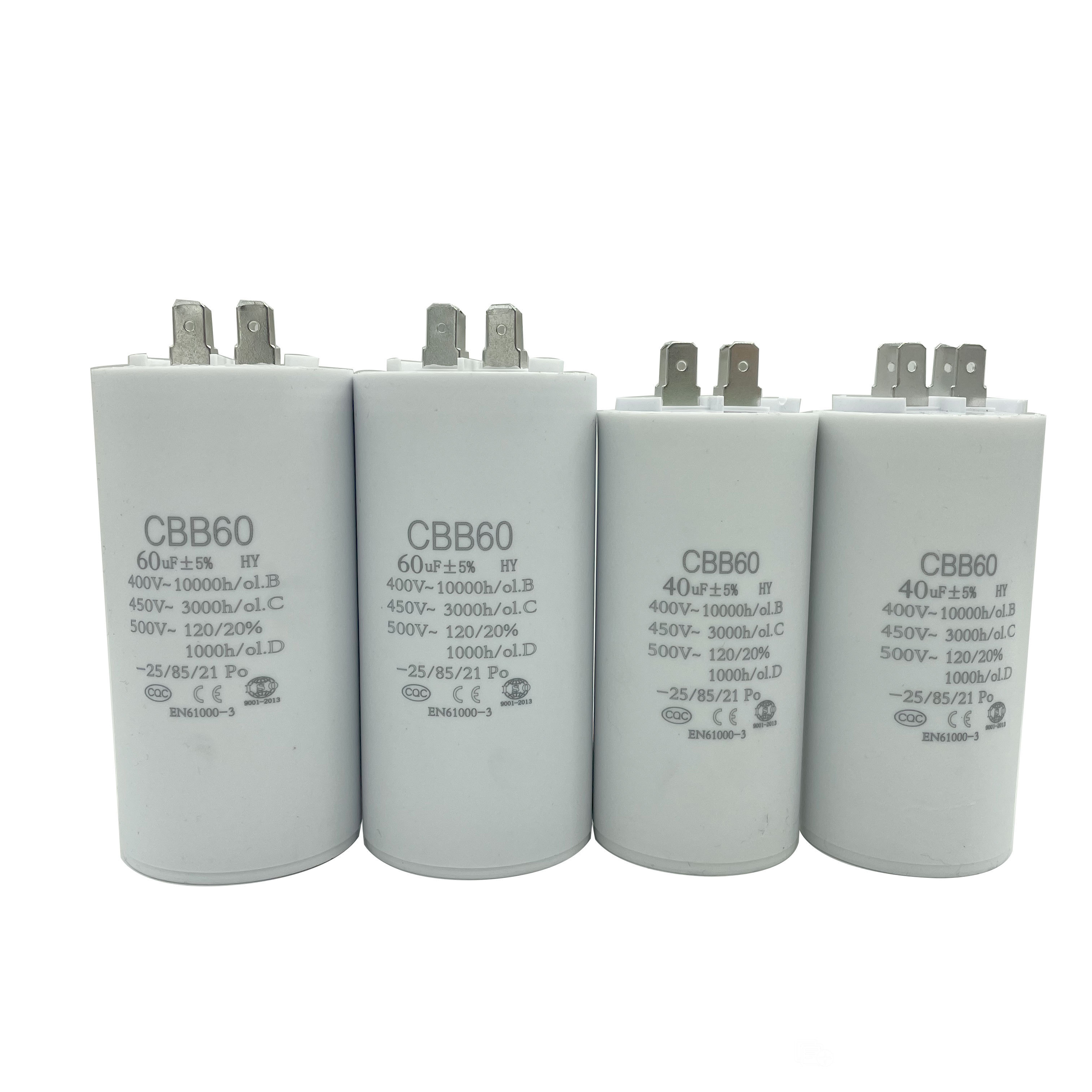 CBB60 AC Motor Run Capacitors 450vac 50 60hz 220v40 70 21