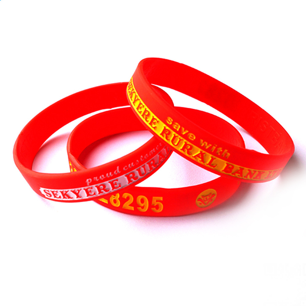 High Quality Custom Rubber Wristband Silicone Bracelet Wrist Band