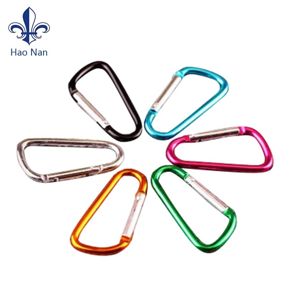 retractable carabiner keychain round Aluminum Alloy Carabiner/D-Ring key holder stainless steel Climbing Camping Hiking