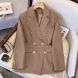 Wholesale new fashion trendsetter breasted trim suit women coat loose casual coat female office work lady coat