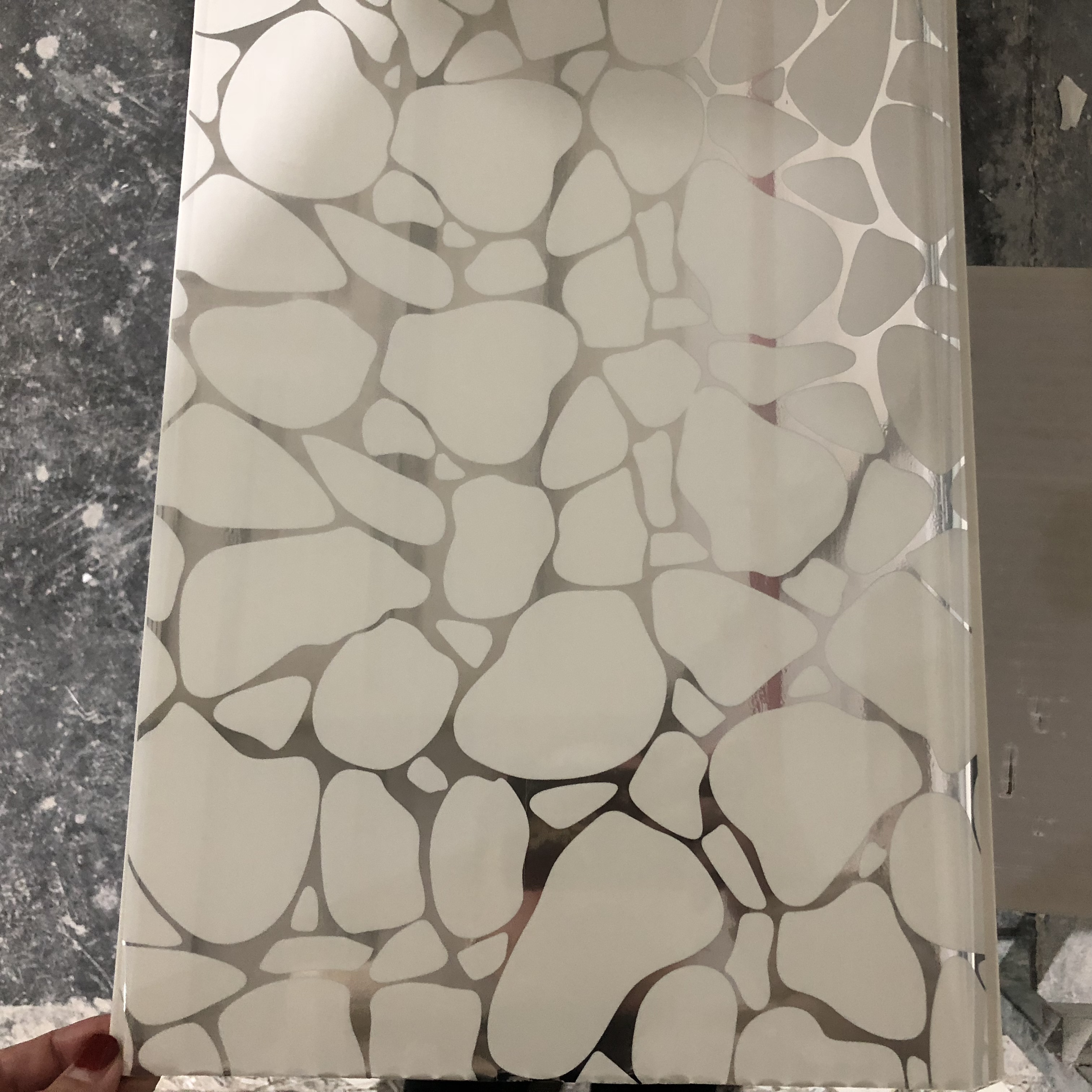 HOT STAMPING PVC ceiling panel waterproof bathroom pvc panel