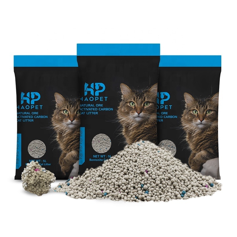 Easy clean premium cat litter ball bentonite clay cat litter clumping bulk cat litter wholesale