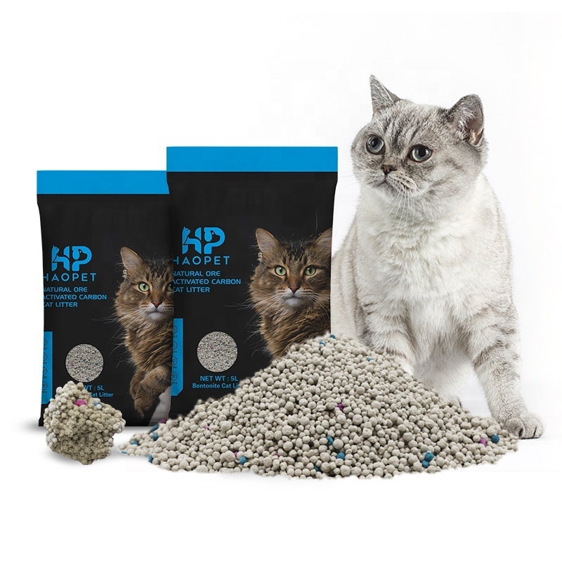 Easy clean premium cat litter ball bentonite clay cat litter clumping bulk cat litter wholesale