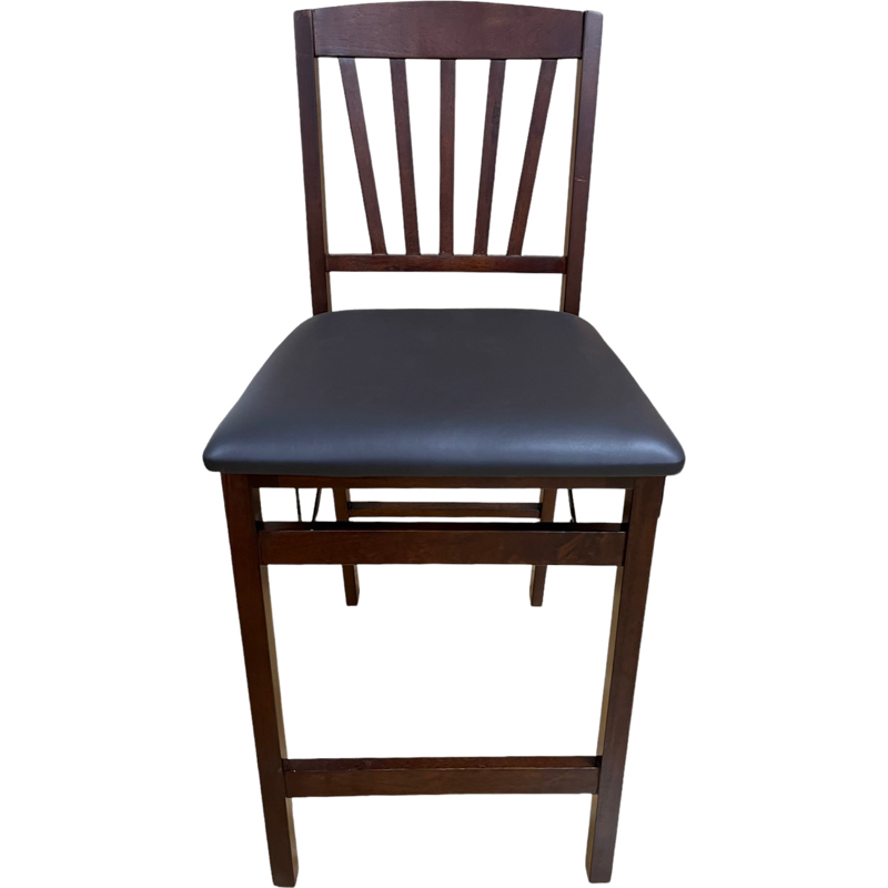 Convenient  practical high-quality PU cushion restaurant counter chair modern simple home wooden foldable counter chair