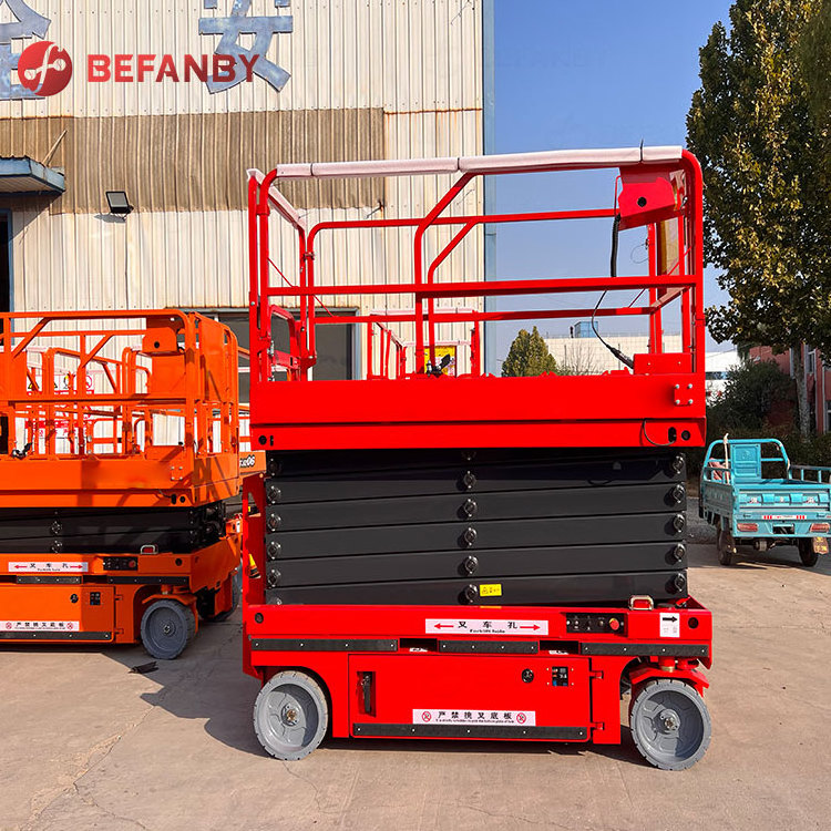 Hydraulic automatic 4-12m working platform truck mounted scissor lift platform