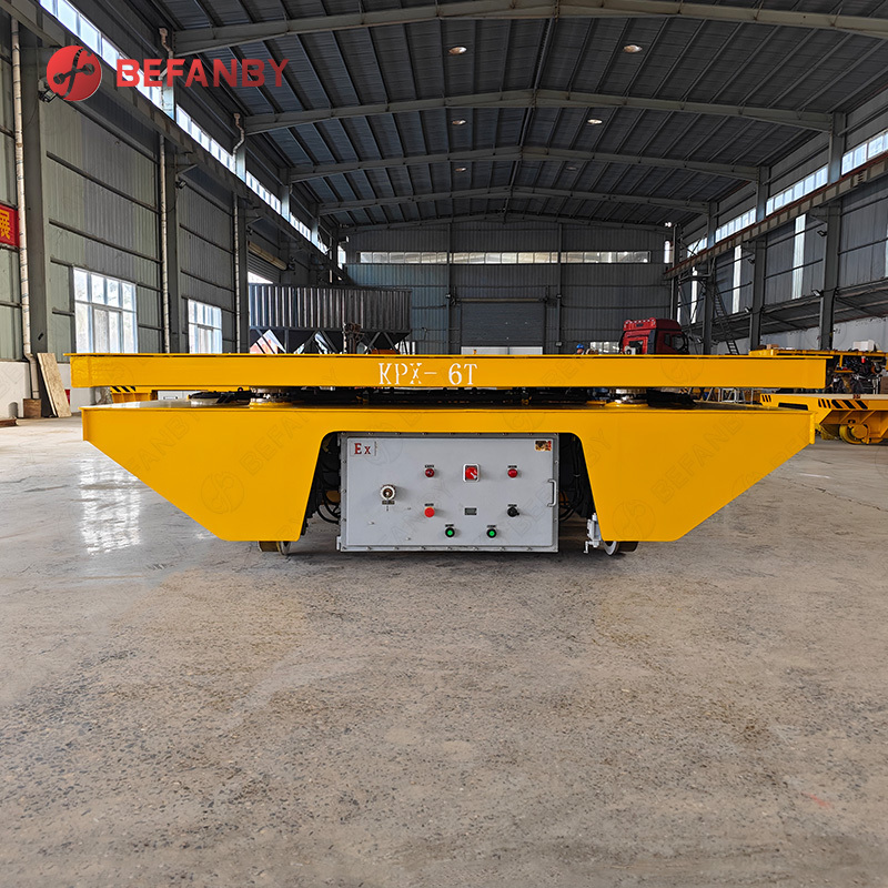 Heavy duty mold industry remote control battery drive rail trolley