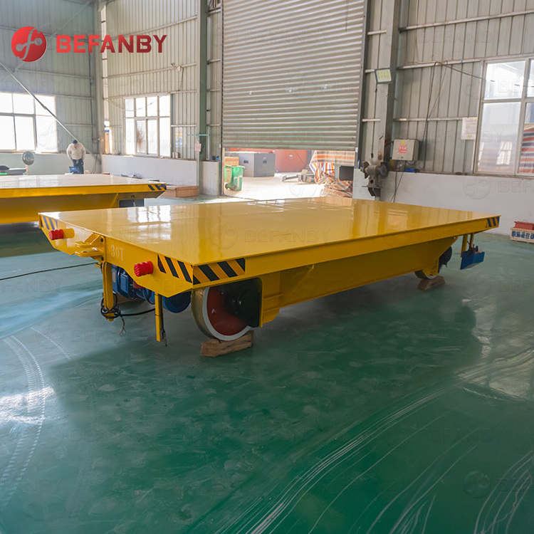 Pyrolysis factory metallurgy plant copper bar electric railroad hydraulic lifting transfer cart