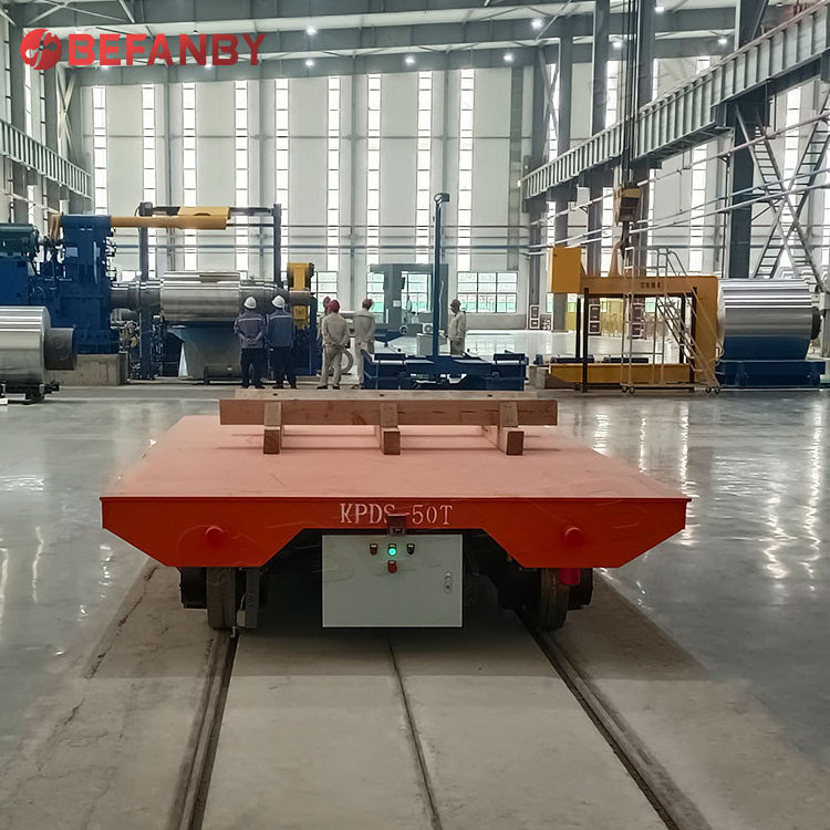 90 Ton assemble line electric railroad transfer cart for sale