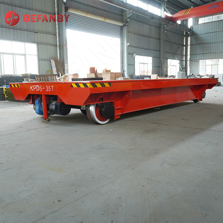 Handling material transfer rail automatic electric platform trolley