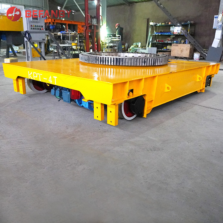 Professional foundry plant material handling trsnafer electric railroad cart