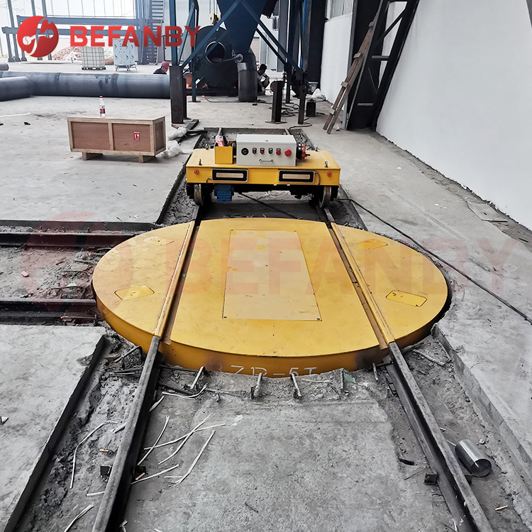 Heavy duty mold industry remote control battery drive rail trolley