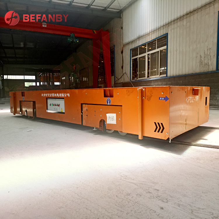 Handling material transfer rail automatic electric platform trolley