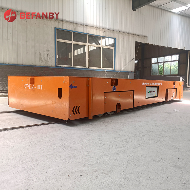 Handling material transfer rail automatic electric platform trolley