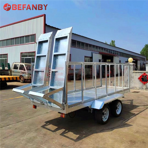 Hot sell well galvanised 7x5 single axle galvanized utility trailer