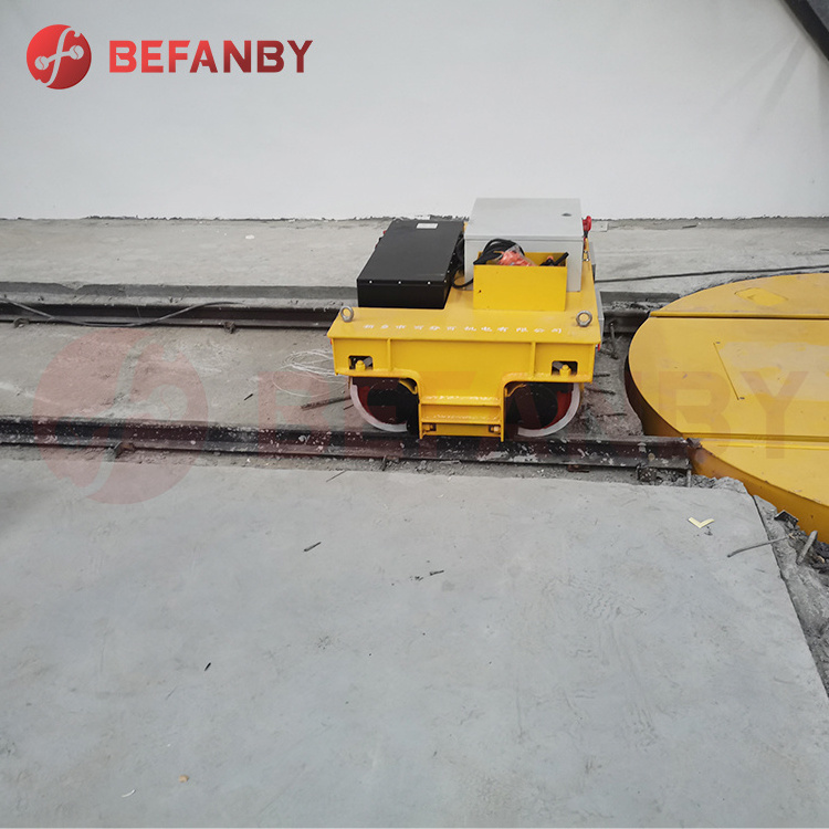 Heavy duty mold industry remote control battery drive rail trolley