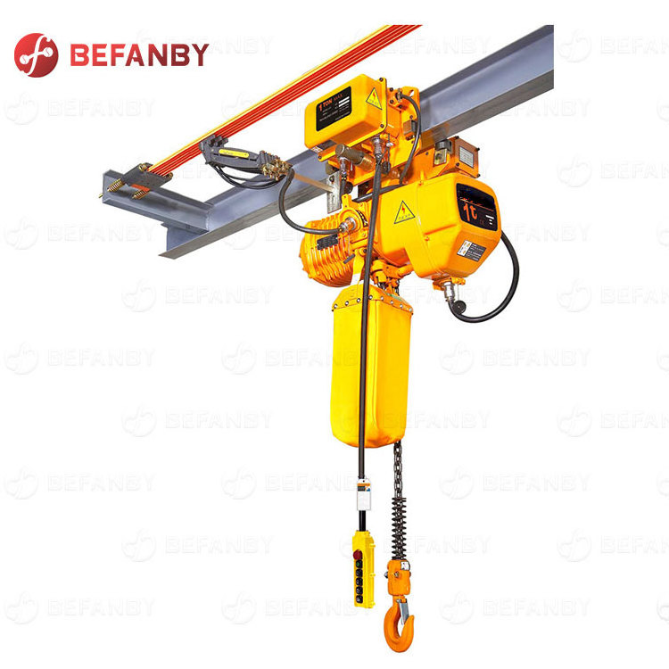 Strong universality lifting hoist with trolley 2 ton nitchi electric chain hoist