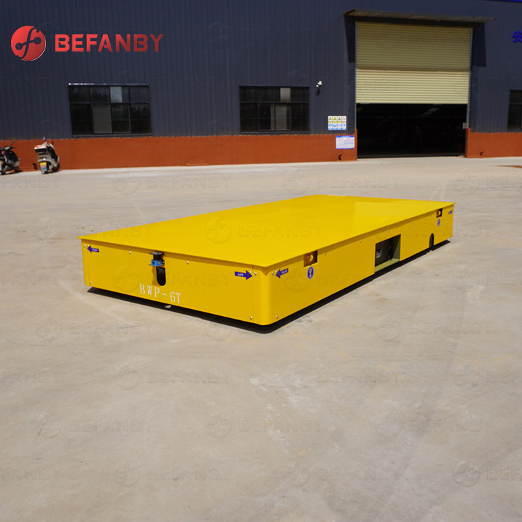 Factory room applied electric motorized transport flat electric cargo cart