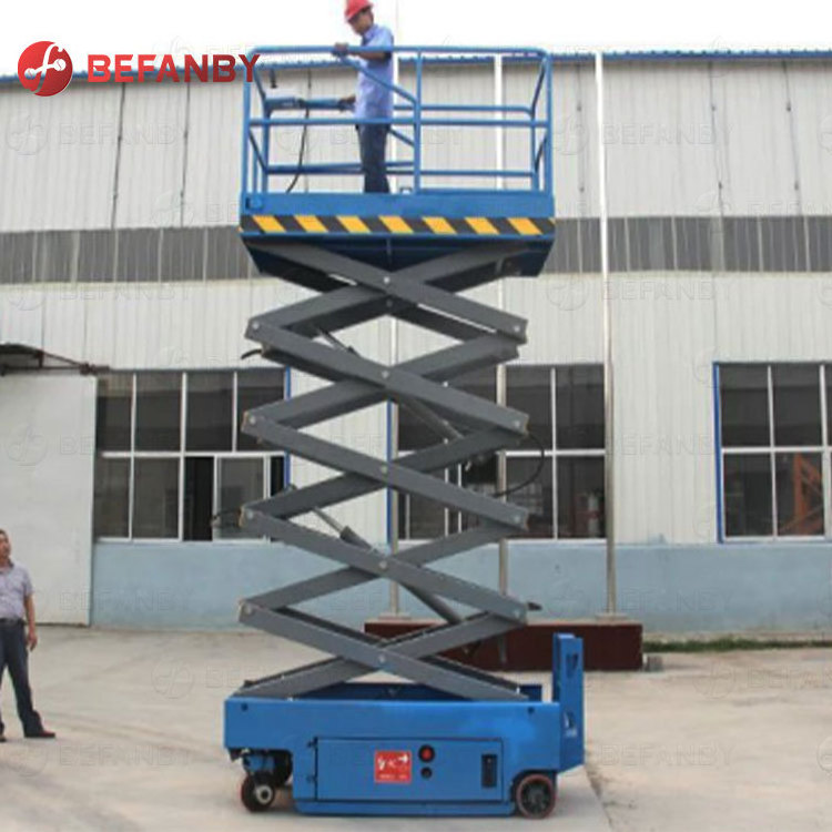 Hydraulic automatic 4-12m working platform truck mounted scissor lift platform