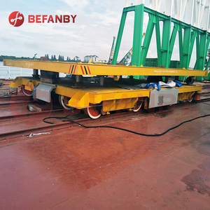 Pyrolysis factory metallurgy plant copper bar electric railroad hydraulic lifting transfer cart