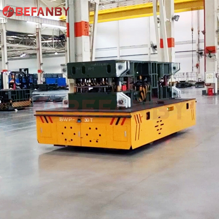 150 Tons heavy duty customized steerable norail transfer cart