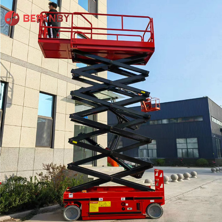 Building construction 4-22m self-propelled electric mini scissor lift