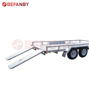 8x5 Premium tilt box trailer with 600mm cage excavator trailer