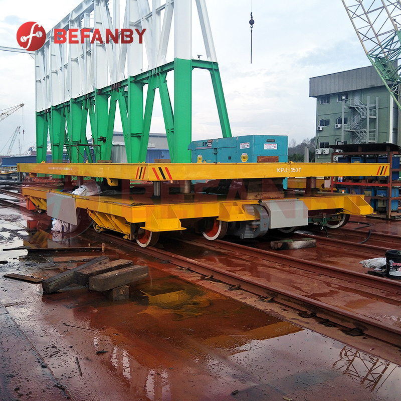 Pyrolysis factory metallurgy plant copper bar electric railroad hydraulic lifting transfer cart