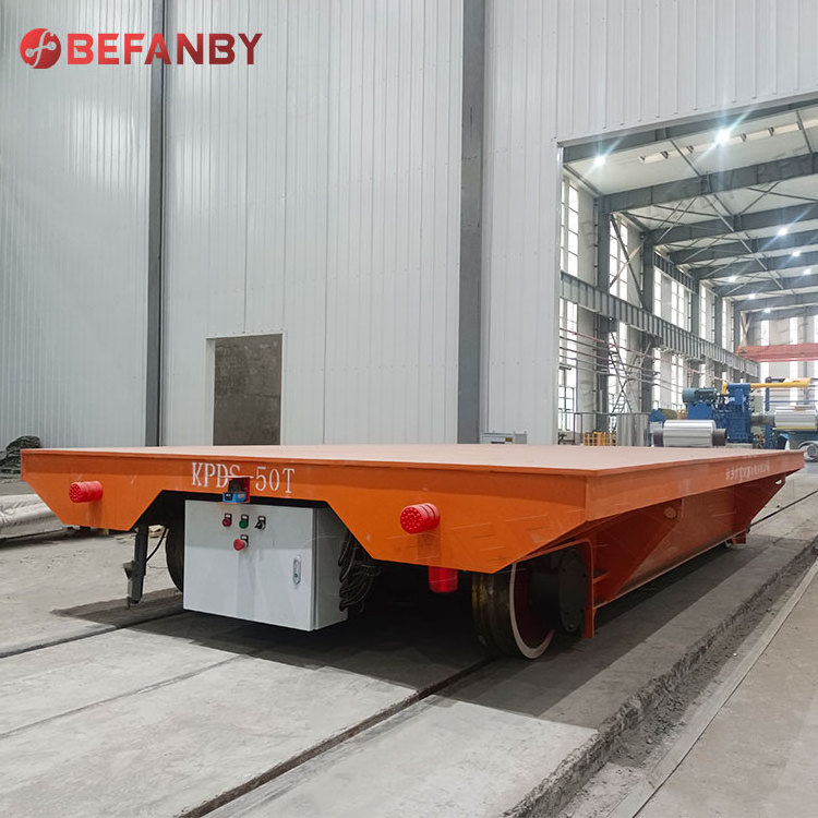 90 Ton assemble line electric railroad transfer cart for sale