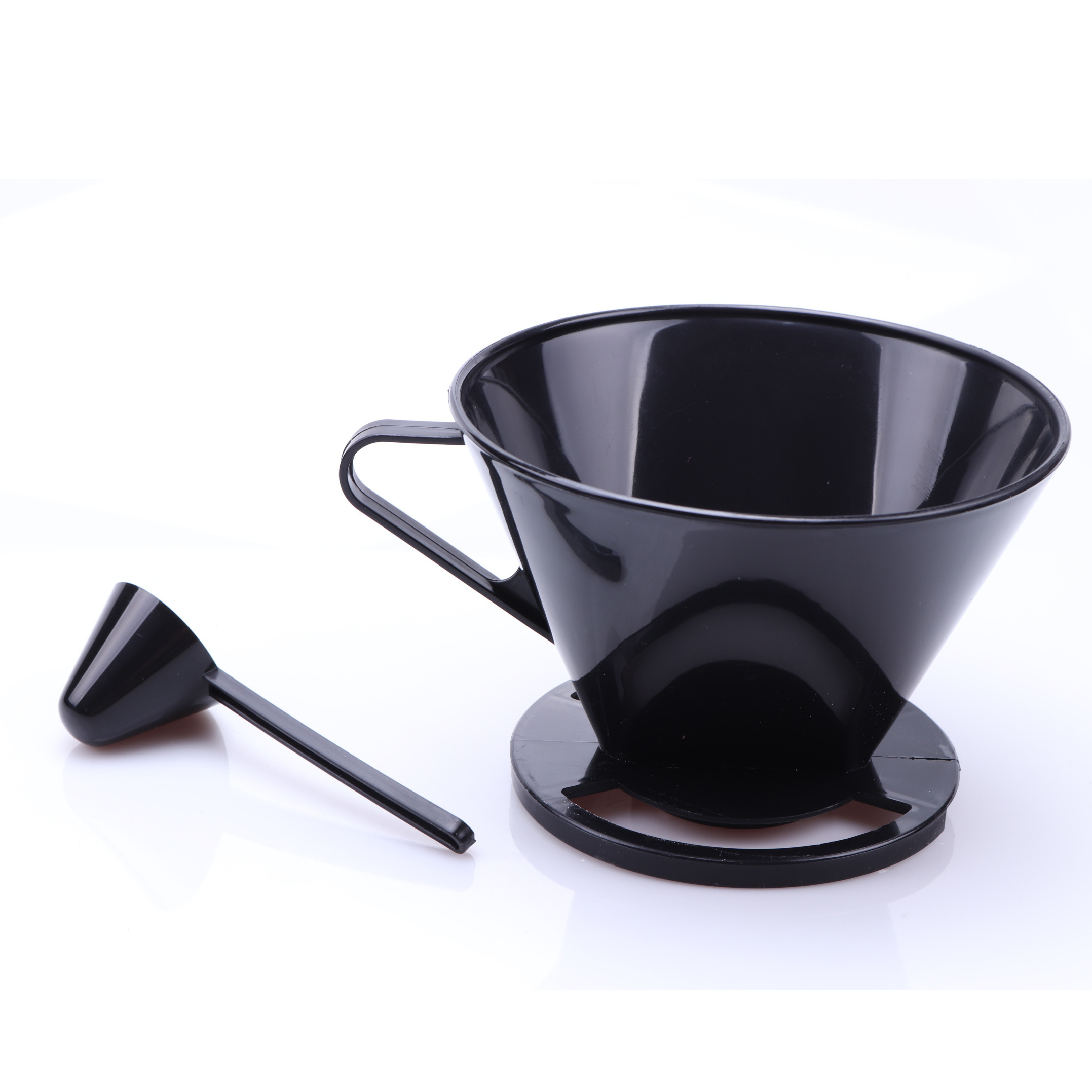 Paperless Reusable plastic Pour Over Coffee Dripper plastic Drip Coffee Filter