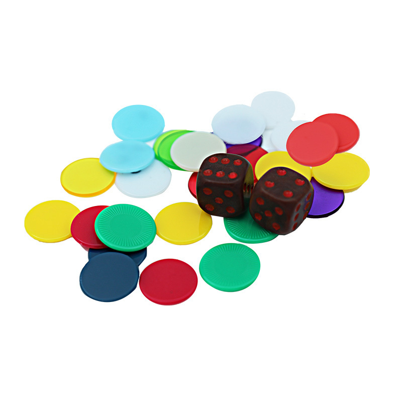 HQ Factory Custom 19mm Clear Plastic Bingo Game High Quality Poker Chips